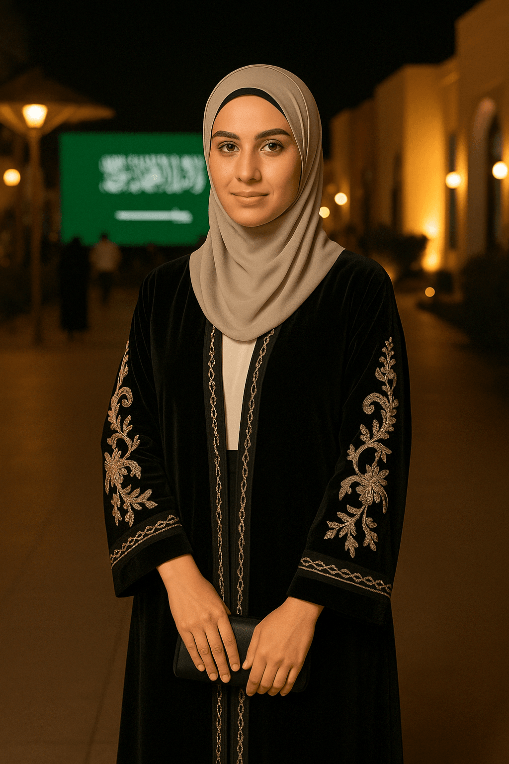 صورة بالعباية والحجاب — مثال